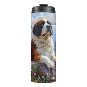 Saint Bernard Scenic Wildflower Field Thermal Tumbler