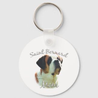 Saint Bernard (smooth) Mom 2 Keychain