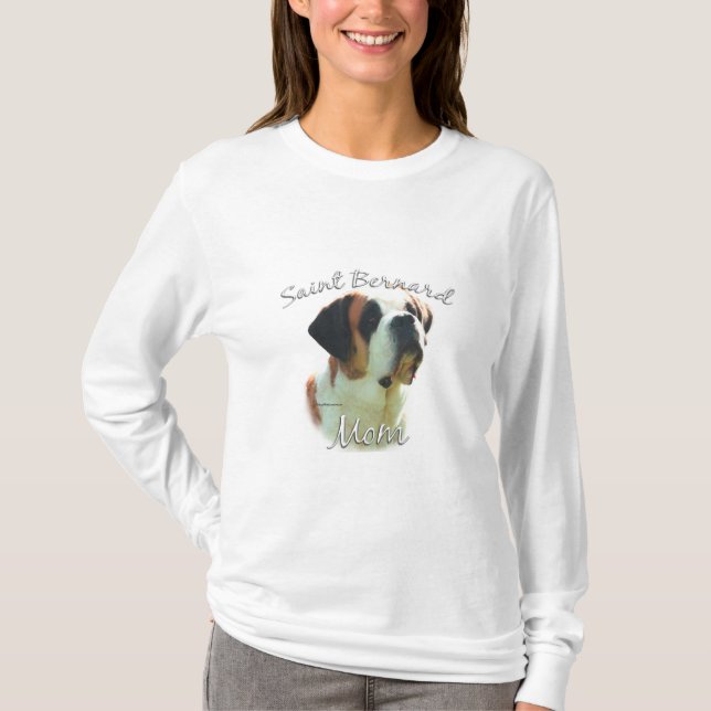 Saint Bernard (smooth) Mom 2 T-Shirt (Front)