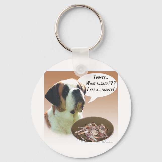 Saint Bernard (smooth) Turkey Keychain (Front)