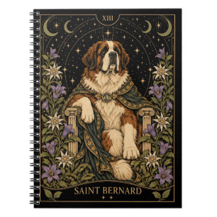 Saint Bernard, Starlit Tarot Art Notebook