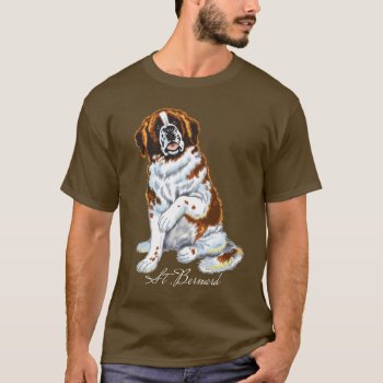 Saint Bernard T-shirt by insimalife at Zazzle
