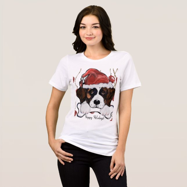 Saint Bernard  Tri-Blend Shirt (Front Full)