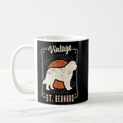Saint Bernard Vintage Retro Classic Dog Love 1  Coffee Mug