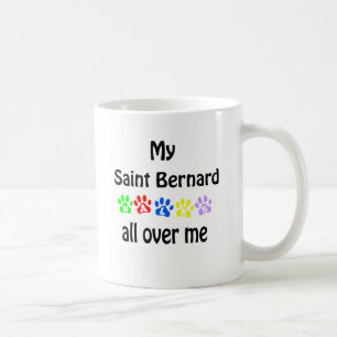 Saint Bernard Walks Design Coffee Mug
