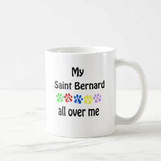 Saint Bernard Walks Design Coffee Mug
