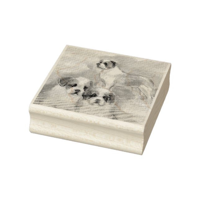 Saint Bernard Wood Art Stamp (Stamp)