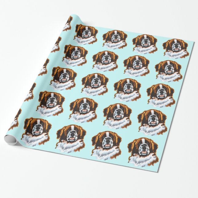 saint bernard wrapping paper (Unrolled)