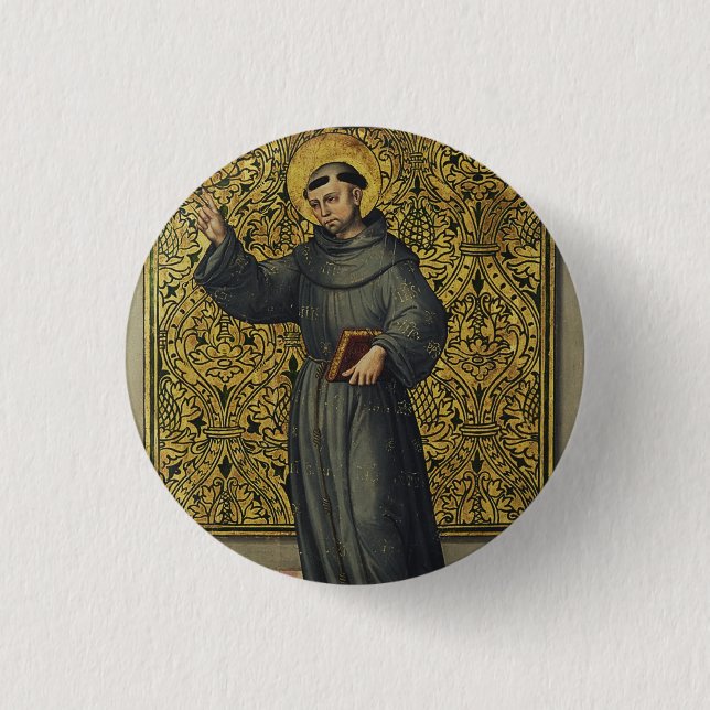 Saint Bernardino of Siena Button (Front)