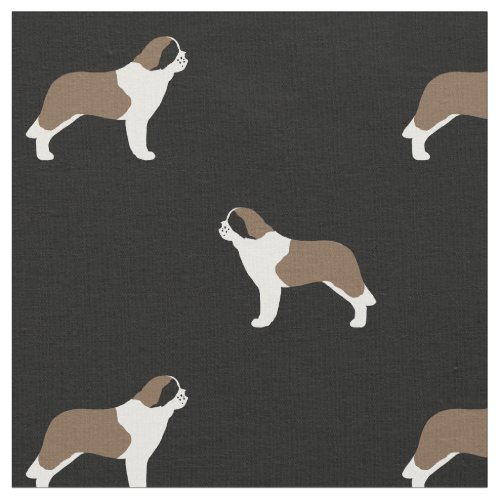 Saint Bernards Dog Breed Patterned Fabric