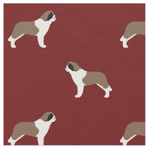 Saint Bernards  Dog Lovers Patterned Fabric