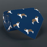 Saint Bernards Pattern Blue | Dog Lover's Neck Tie<br><div class="desc">This original Saint Bernards neck tie makes a great gift for dog dads! Available in a variety of colors, this cool tie makes a statement for anyone who loves a Saint Bernard. An awesome gift for the guy who wears a tie for business, or for special events like holiday programs,...</div>