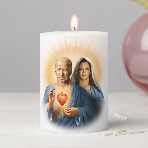 Saint Biden Harris Prayer Candle Pillar Candle