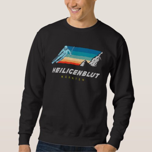 Saint Blood Carinthia Austria Retro Ski Sweatshirt