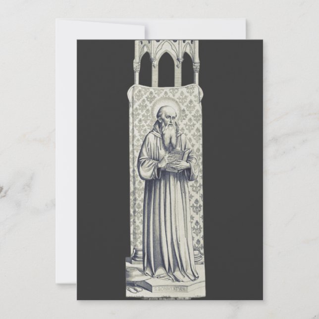 Saint  Bonaventure Seraphic Doctor Invitation (Front)