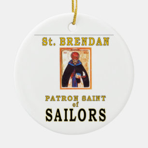 SAINT BRENDON CERAMIC ORNAMENT