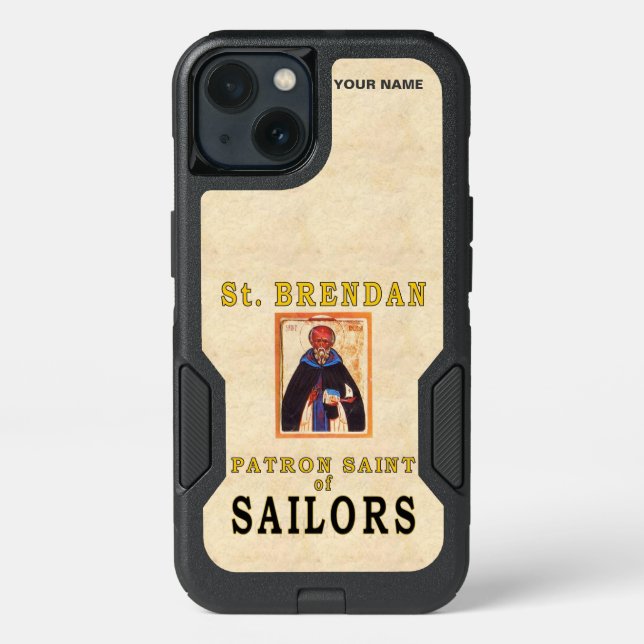 SAINT BRENDON (Paton Saint of Sailors) Otterbox iPhone Case (Back)