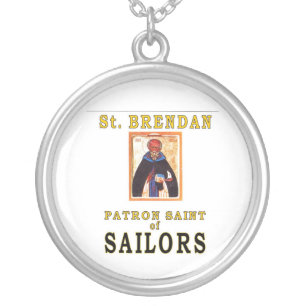 SAINT BRENDON SILVER PLATED NECKLACE