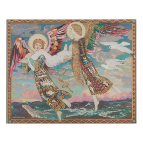 Saint Bride c 1913 by John Duncan Faux Canvas Print