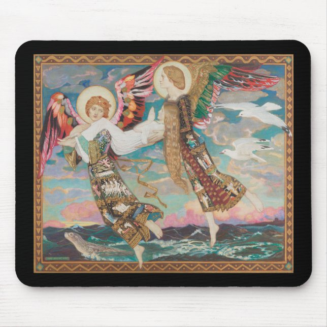 Saint Bride, c. 1913 by John Duncan Mouse Pad (Front)