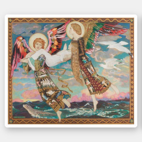 Saint Bride c 1913 by John Duncan Sticker