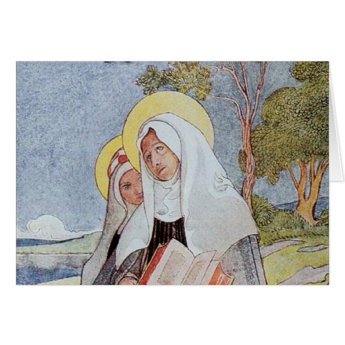 Saint Bridget and Deer