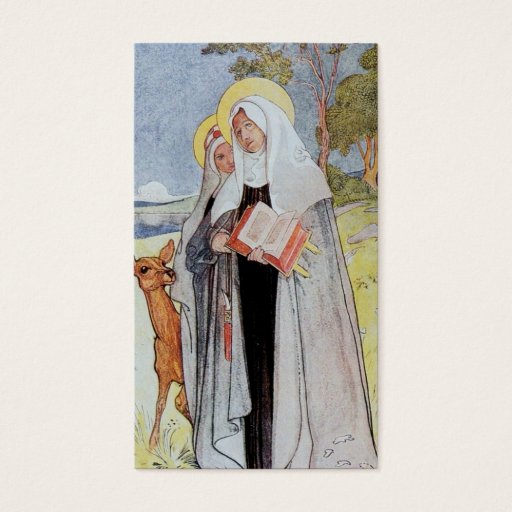 Customizable Nuns and a Deer Business Card