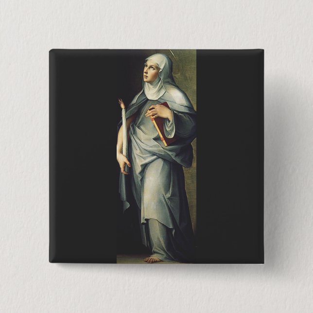 Saint Bridget of Sweden Button (Front)