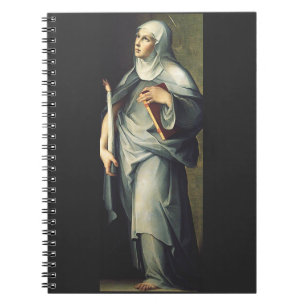 Saint Bridget of Sweden Medieval Mystic  Notebook