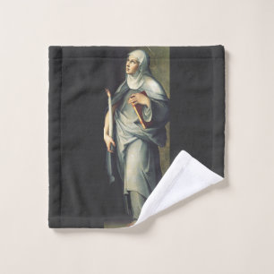 Saint Bridget of Sweden Medieval Mystic  Wash Cloth