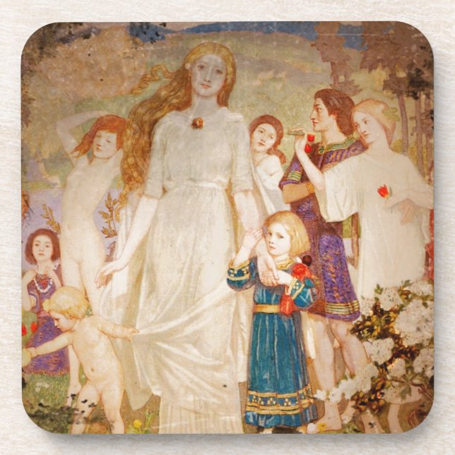 Saint Brigid as a Bride Beverage Coaster (Front)