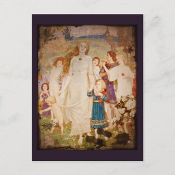 Saint Brigid As A Bride Postcard by dmorganajonz at Zazzle