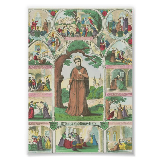 Saint Brigid of Ireland Photo Print (Front)