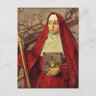 Saint Brigid of Ireland Postcard