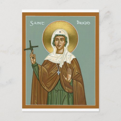 Saint brigid of Ireland _ Postcard