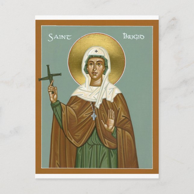 Saint brigid of Ireland - Postcard (Front)