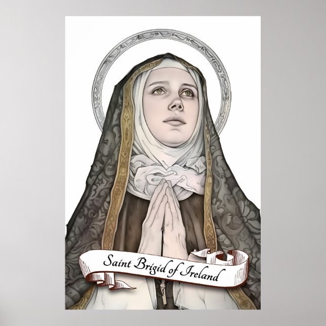 Saint Brigid of Ireland Poster (Front)