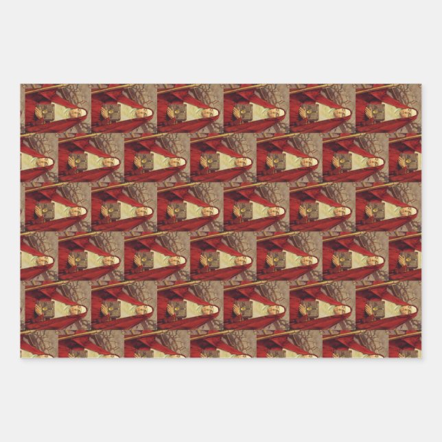 Saint Brigid of Ireland Wrapping Paper Sheets (Front)