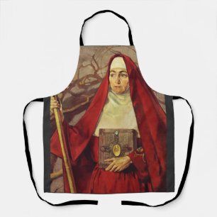 Saint Brigid of Kildare Celtic Flame Sacred Art Apron