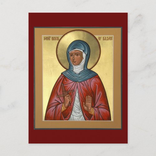 Saint Brigid of Kildare Prayer Card