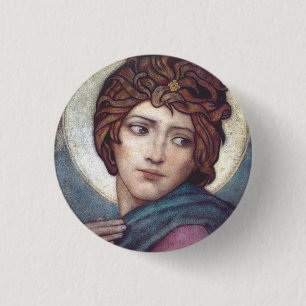 Saint Brigid of Kildare Sacred Celtic Art Button