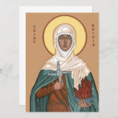 Saint Brigid with Cross and Holy Fire (Front/Back)