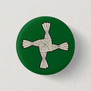 Saint Brigid's cross Button