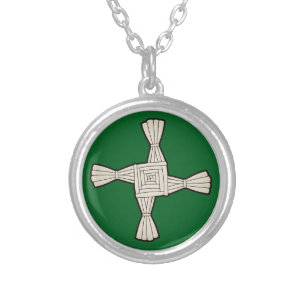 Saint Brigid's cross Silver Plated Necklace