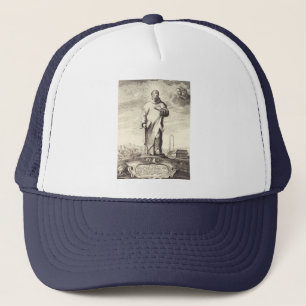 Saint Bruno of Cologne Antique Engraving Style Art Trucker Hat