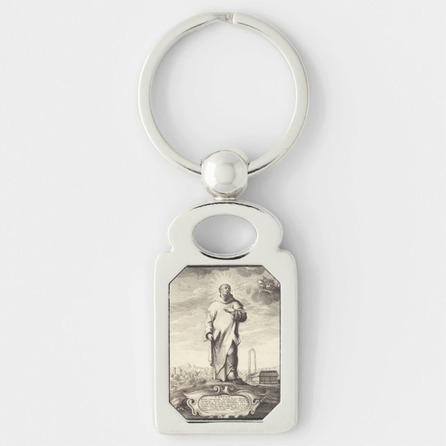 Saint Bruno of Cologne Keychain (Front)
