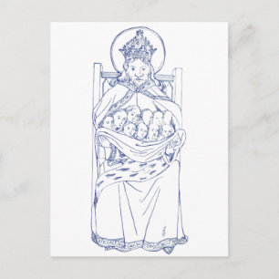 Saint Brychan Brycheiniog Irish hermit Postcard
