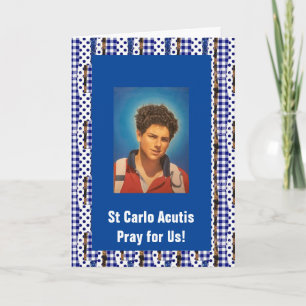 Saint Carlo Acutis Folded Greeting Card