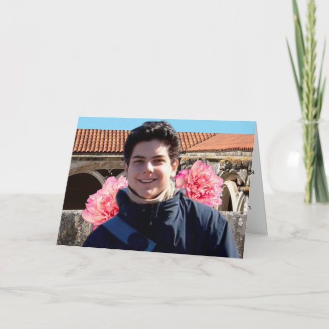 Saint Carlo Acutis Folded Greeting Card (Front)
