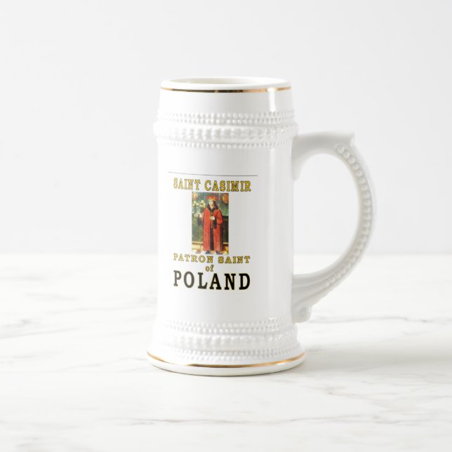 SAINT CASIMIR BEER STEIN (Right)